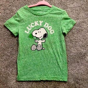 Unisex Snoopy Shamrock T-shirt